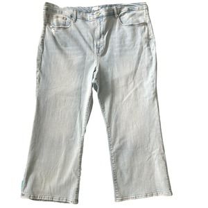 Good American Curve Cropped Jeans Light Wash Size 26